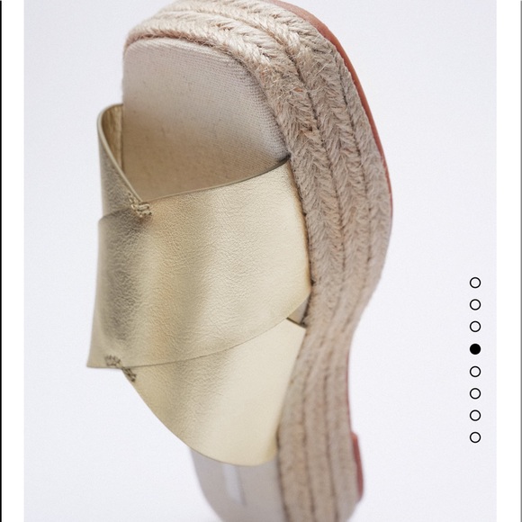 Zara metallic platform sandals - Picture 5 of 9